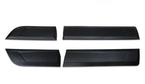 MITSUBISHI L200 2019 4 lü Set İnce Kapı Kaplama Siyah