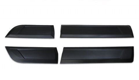 MITSUBISHI L200 2019 Set 4 Parça Kapı Kaplama Siyah Mat Asa Kum Desen İnce Model