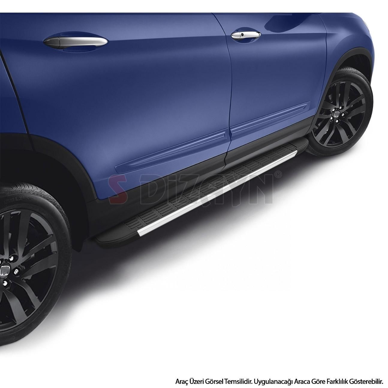 S-Dizayn Mitsubishi L200 6 S-Line Aluminyum Yan Basamak 203 Cm 2023 Üzeri