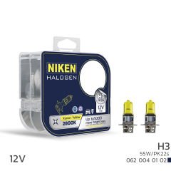 Niken 12V H3 55W Sarı Işık Ampul PK22s 2800K