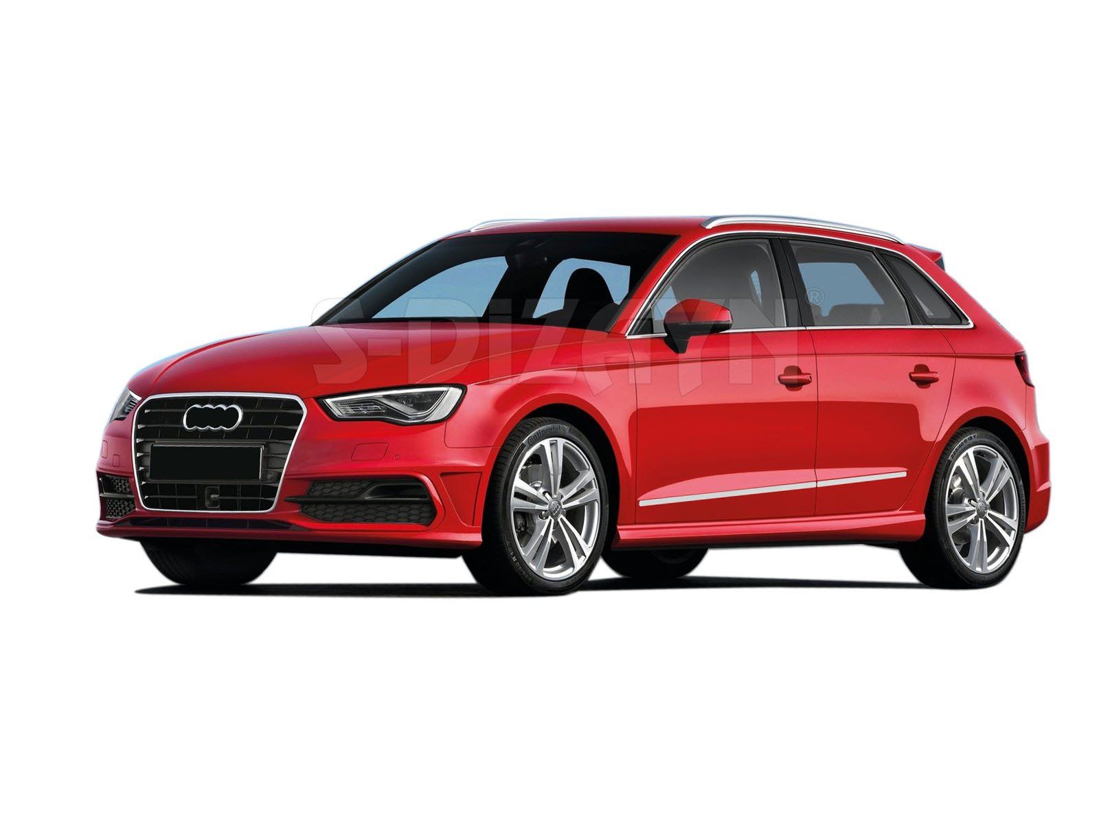 Audi A3 Uyumlu Hatchback Kapı Koruma Çıtası Krom 2013-2017