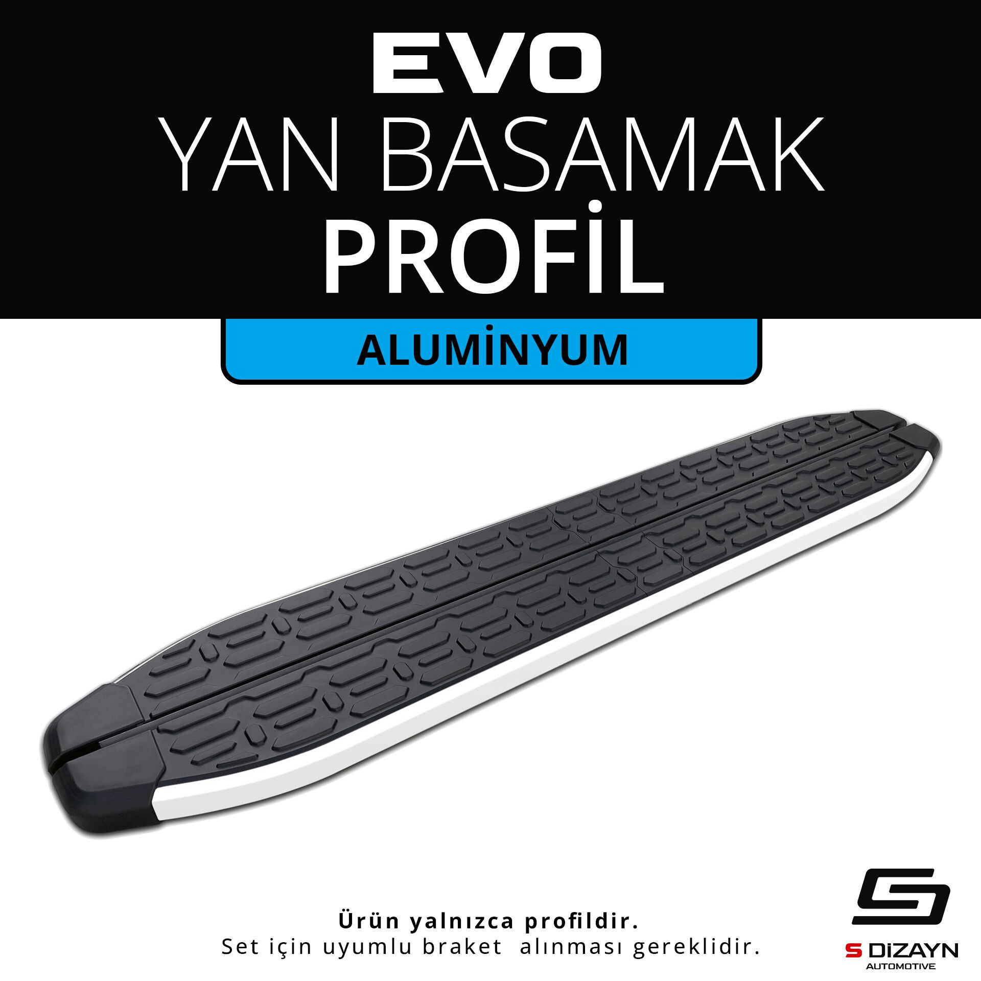 Evo Aluminyum Yan Basamak Profil 263 Cm