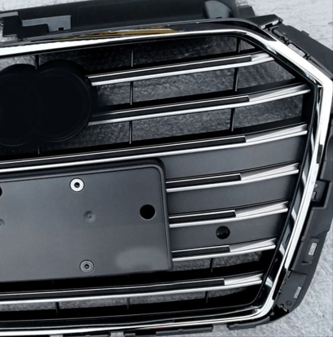 Audi A3 Uyumlu 2016-2020 Panjur S3 Siyah-Krom