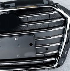 Audi A3 Uyumlu 2016-2020 Panjur S3 Siyah-Krom