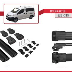 Nissan NV200 2010-2019 Arası ile uyumlu ACE-1 Ara Atkı Tavan Barı SİYAH