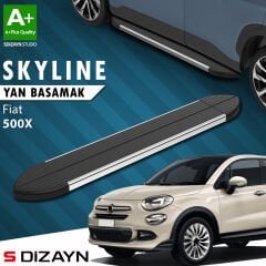 S-Dizayn Fiat 500X Skyline Krom Yan Basamak 173 Cm 2014 Üzeri A+ Kalite