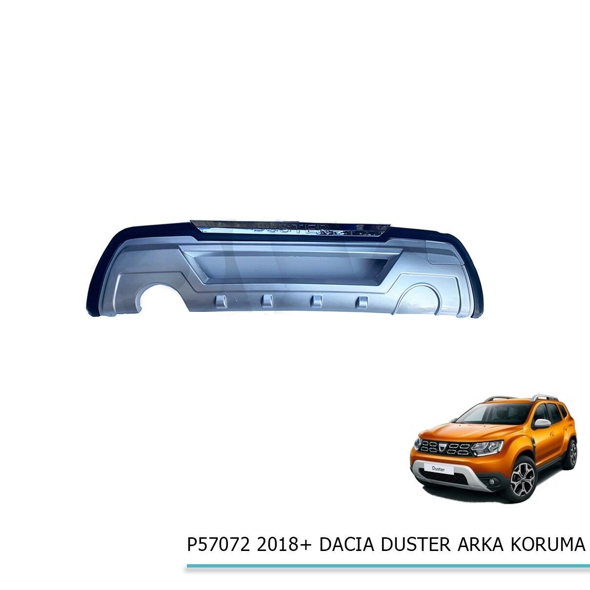 Dacia Duster 2018-2020 Arka Tampon Koruma