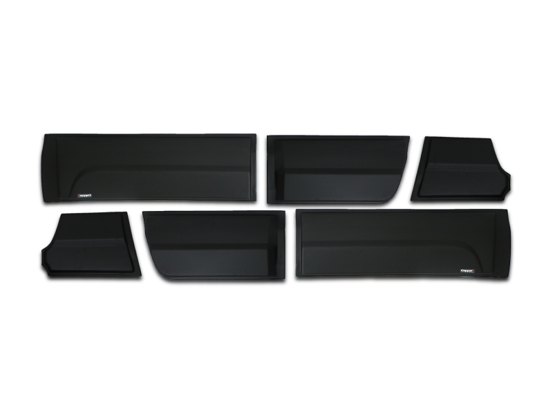 VOLKSWAGEN AMAROK 2012 Set 6 Parça Kapı Kaplama 9203 Siyah Mat Asa Kum Desen Standart