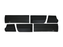 VOLKSWAGEN AMAROK 2012 Set 6 Parça Kapı Kaplama 9203 Siyah Mat Asa Kum Desen Standart