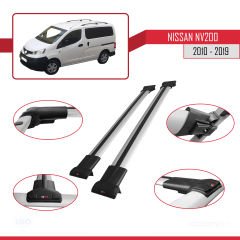 Nissan NV200 2010-2019 Arası ile uyumlu FLY Model Ara Atkı Tavan Barı GRİ