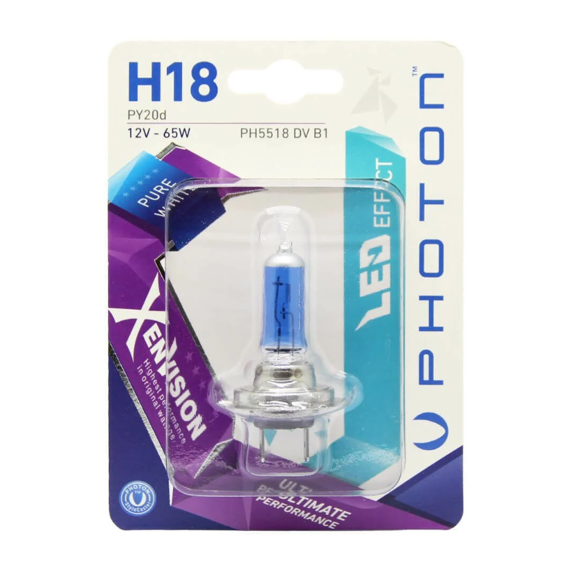 H18 12V 65W Xen Vision Tekli Blister