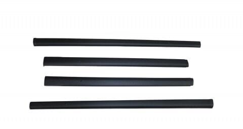 FIAT DOBLO 2015 Set 4 Parça Marşpiyel Kaplama Siyah Akrilik Düz Desen Kısa Şase