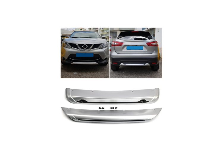S-Dizayn Nissan Qashqai 2 Ön ve Arka Tampon Koruma Difüzör Seti 2016-2021 A+ Kalite