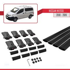 Nissan NV200 2010-2019 Arası ile uyumlu FLY Model Ara Atkı Tavan Barı SİYAH 4 ADET BAR