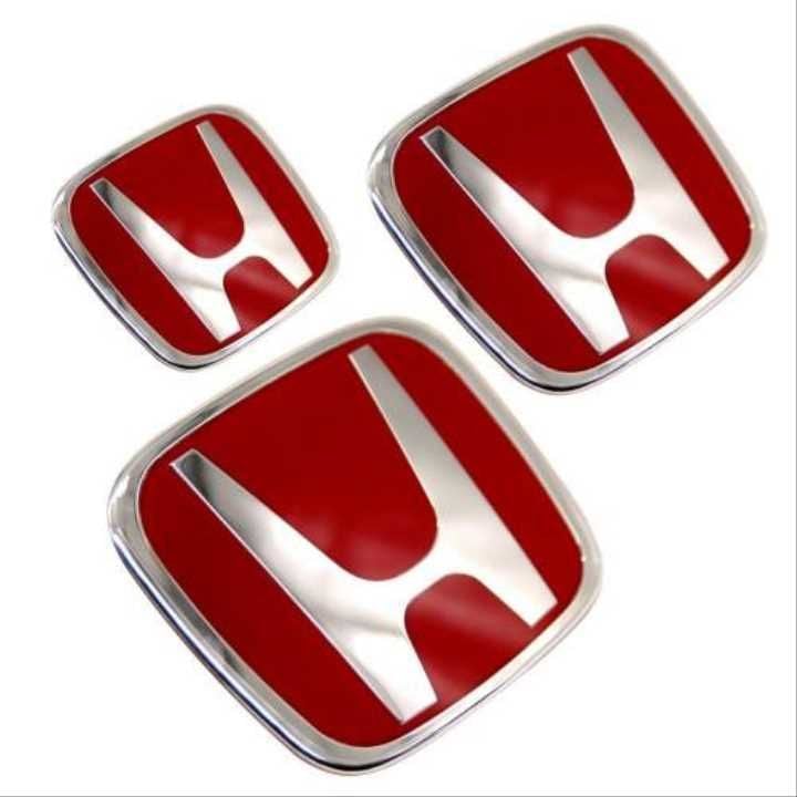 Honda Civic Uyumlu Fc5 Logo Set Takımı Kırmızı