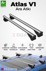 S-Dizayn Citroen C5 Estate S-Bar Atlas V1 Ara Atkı Tavan Taşıyıcı Barı Gri 130 Cm 2008-2017 A+ Kalite