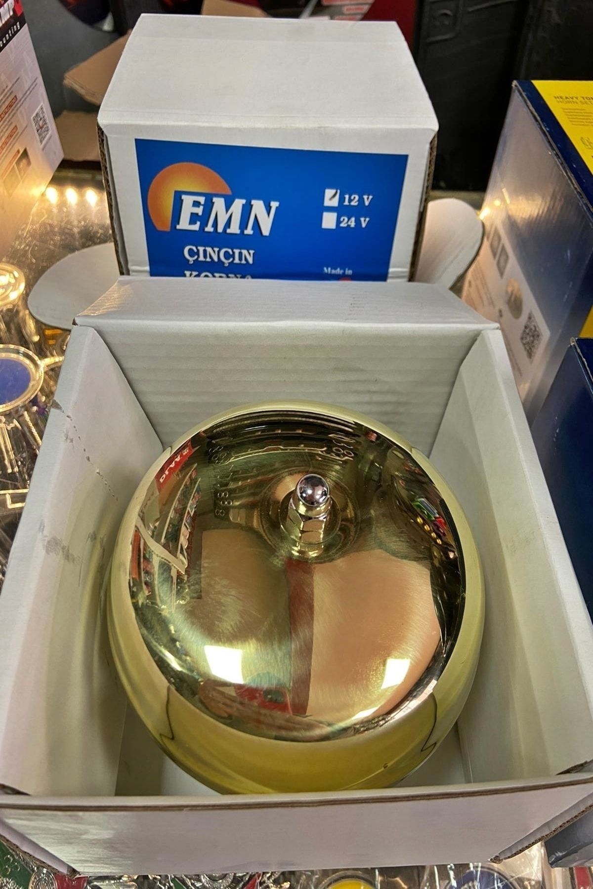 Sarı Vatikan Çan Korna Etiketçilere 12 Volt
