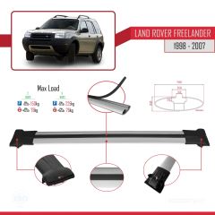 Land Rover Freelander 1998-2007 Arası ile uyumlu FLY Model Ara Atkı Tavan Barı GRİ