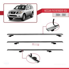 Nissan Pathfinder (R51) 2004-2012 Arası ile uyumlu Basic Model Ara Atkı Tavan Barı GRİ 3 ADET