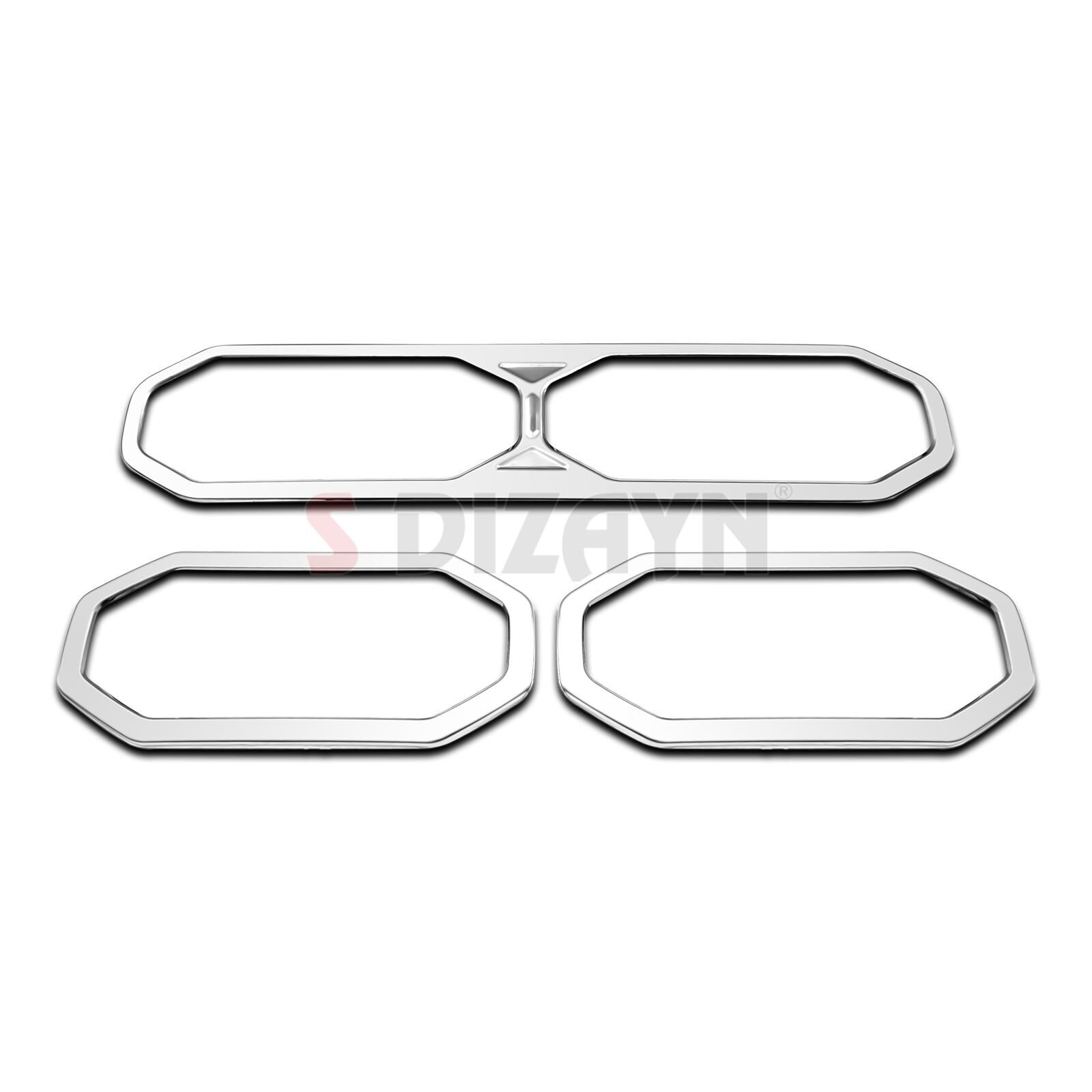 S-Dizayn Renault Duster Krom Havalandırma Çerçevesi 3 Prç. 2024 Üzeri (Parlak Krom) A+ Kalite