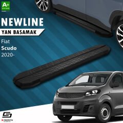 S-Dizayn Fiat Scudo 3 Kısa Şase NewLine Siyah Yan Basamak 213 Cm 2020 Üzeri A+ Kalite