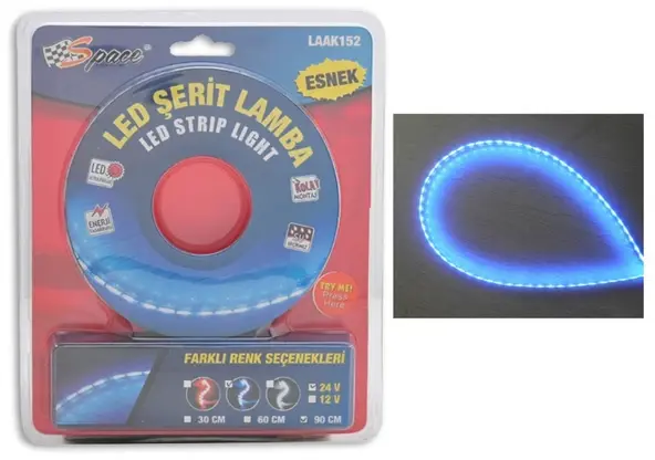 Space Ledli Şerit Lamba 24V Mavi (30cm) / LAAK152-5