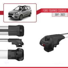 Ford Tourneo Courier 2017-2022 Arası ile uyumlu ACE-1 Ara Atkı Tavan Barı GRİ 4 ADET BAR