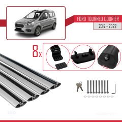 Ford Tourneo Courier 2017-2022 Arası ile uyumlu ACE-1 Ara Atkı Tavan Barı GRİ 4 ADET BAR