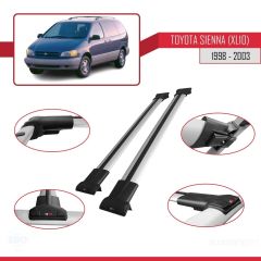 Toyota Sienna (XL10) 1998-2003 Arası ile Uyumlu FLY Model Ara Atkı Tavan Barı GRİ