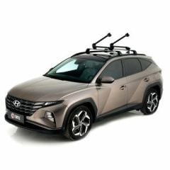 Kayak Taşıyıcı Uyumlu Gri Araç Üstü Kayak Taşıma 2'Li Apex 4 Parça