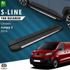 S-Dizayn Citroen Jumpy 3 Kısa Şase S-Line Krom Yan Basamak 213 Cm 2016 Üzeri A+ Kalite