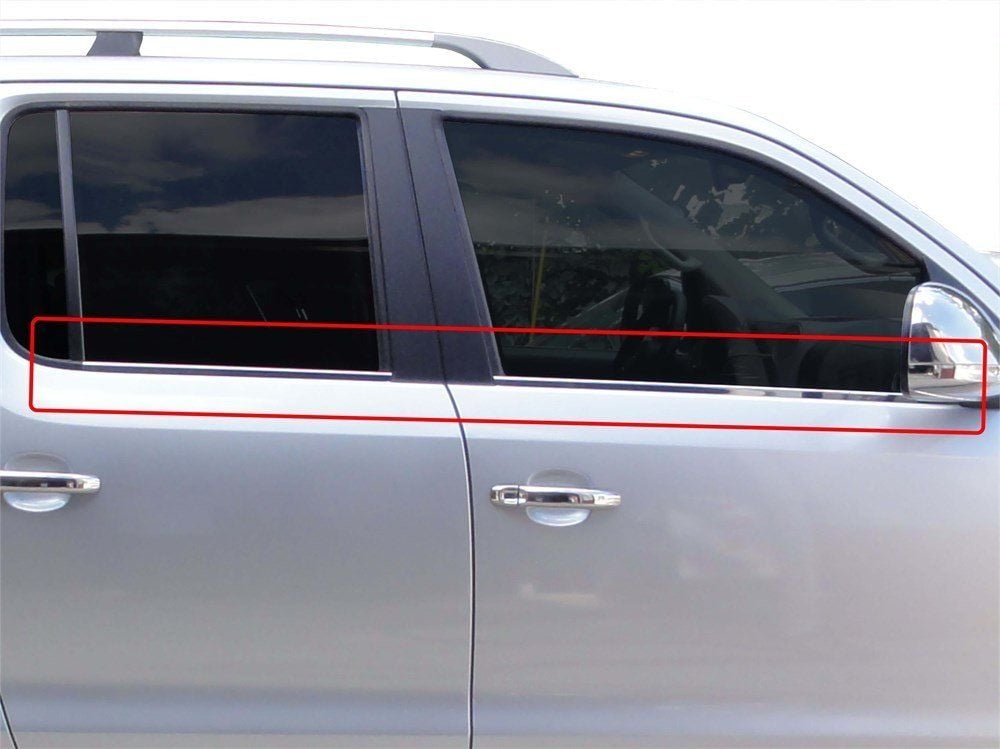 Volkswagen Amarok Uyumlu Cam Çıtası 4 Parça  Krom 2010-2016