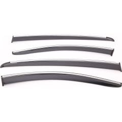 Sunplex BYD Uyumlu SEAL U 2024 Sonrası Chrome Style 4 Lü Set Kromlu Cam Rüzgarlığı Ön Ve Arka Parça