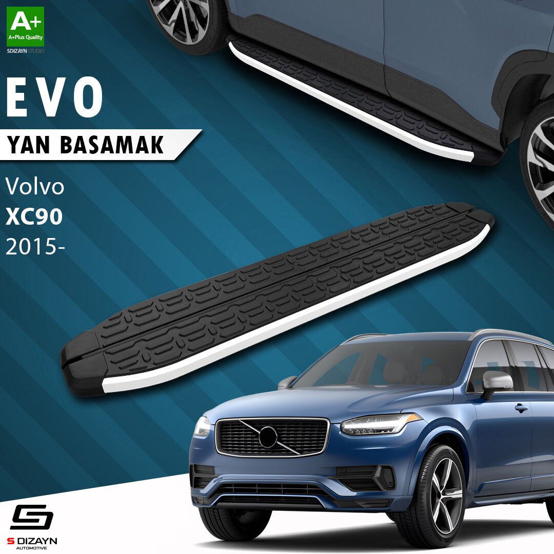 S-Dizayn Volvo XC90 2 Evo Aluminyum Yan Basamak 193 Cm 2015 Üzeri