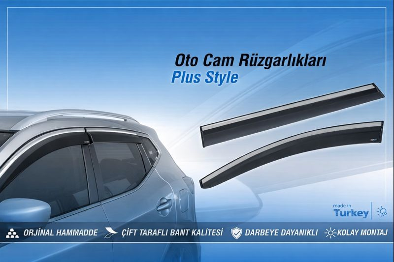 Sunplex BMW Uyumlu X3 2019 Sonrası Chrome Style 4 Lü Set Kromlu Cam Rüzgarlığı Ön Ve Arka Parça