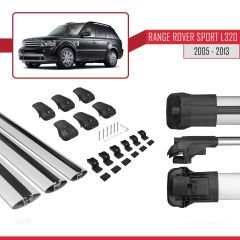 Land Rover Range Rover Sport (L320) 2005-2013 Arası ile uyumlu ACE-1 Ara Atkı Tavan Barı GRİ 3 ADET BAR