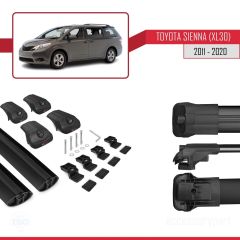 Toyota Sienna (XL30) 2011-2020 Arası ile uyumlu ACE-1 Ara Atkı Tavan Barı SİYAH