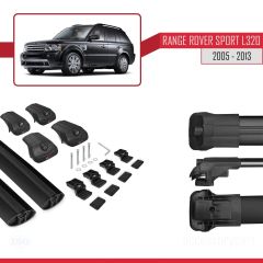 Land Rover Range Rover Sport (L320) 2005-2013 Arası ile uyumlu ACE-1 Ara Atkı Tavan Barı SİYAH