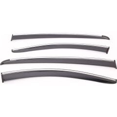 Sunplex CHERY Uyumlu TIGGO 7 PRO 2023 Sonrası Chrome Style 4 Lü Set Kromlu Cam Rüzgarlığı Ön Ve Arka Parça