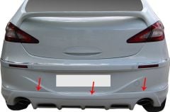 Chery Chance Uyumlu A3 Hatchback Arka Tampon Altı Fiber 2011 Ve Sonrası