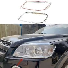 Chevrolet Captiva 2006+ Sonrası Far Çerçevesi ABS Krom (İthal)