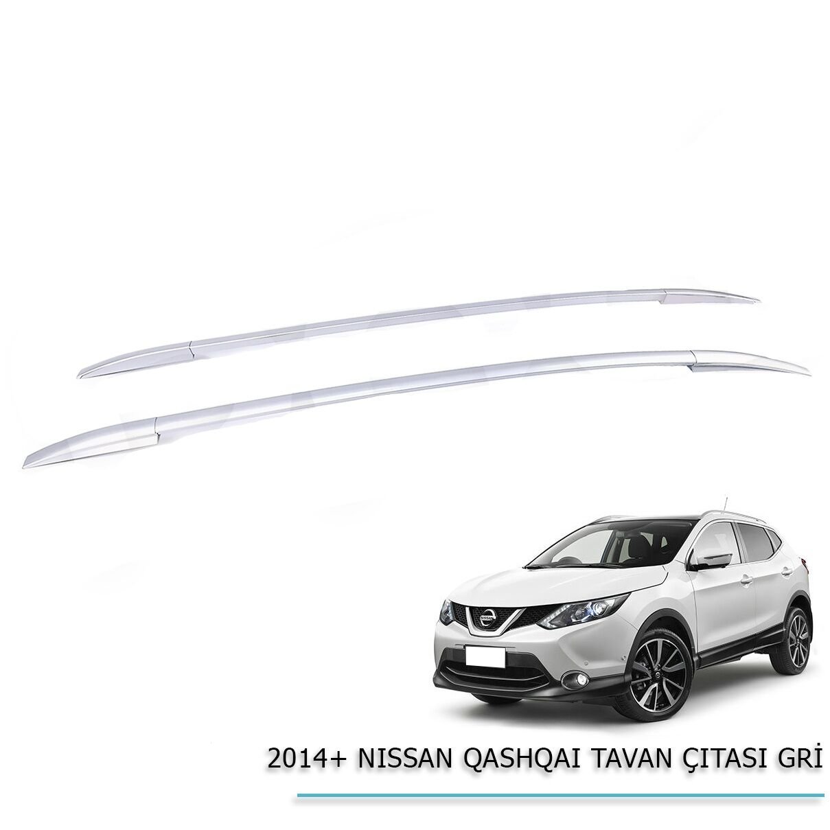 Nissan Qashqai 2014-2018 Tavan Çıtası Gri
