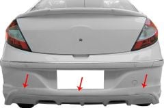 Chery Niche Uyumlu A3 Sedan Arka Tampon Altı Fiber 2011 Ve Sonrası