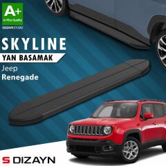 S-Dizayn Jeep Renegade Skyline Siyah Yan Basamak 173 Cm 2014 Üzeri A+ Kalite