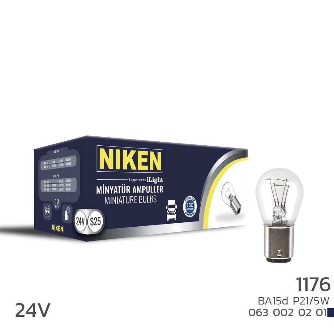Niken 24V 1176 Ampul BA15D 10 LU