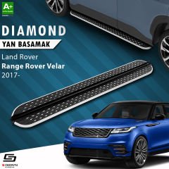 S-Dizayn Land Rover Range Rover Velar Diamond Krom Yan Basamak 193 Cm 2017 Üzeri