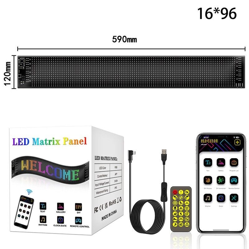 Şerit led esnek model 12x59cm (oynar göz model) / LAAM444