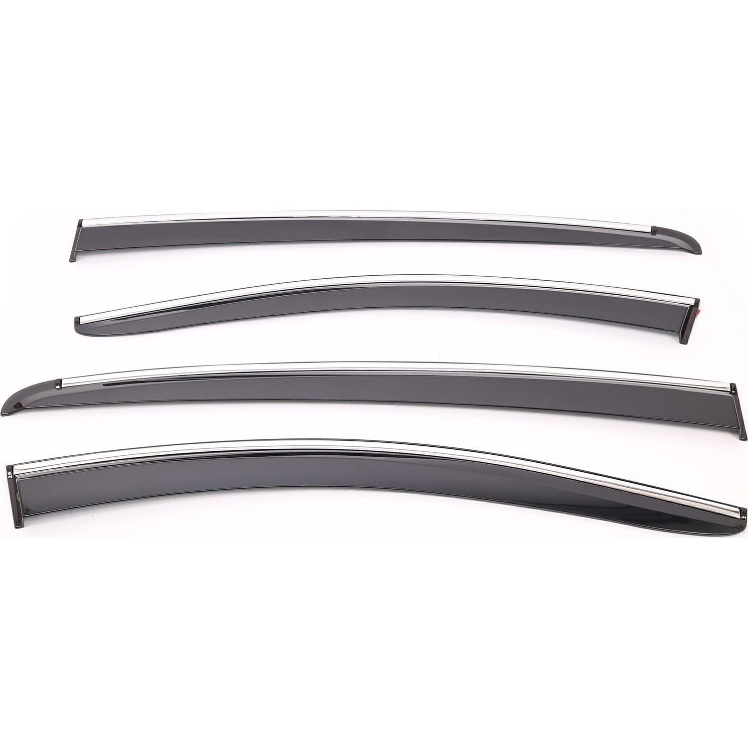 Sunplex NISSAN Uyumlu QASHQAI 2022 Sonrası Chrome Style 4 Lü Set Kromlu Cam Rüzgarlığı Ön Ve Arka Parça