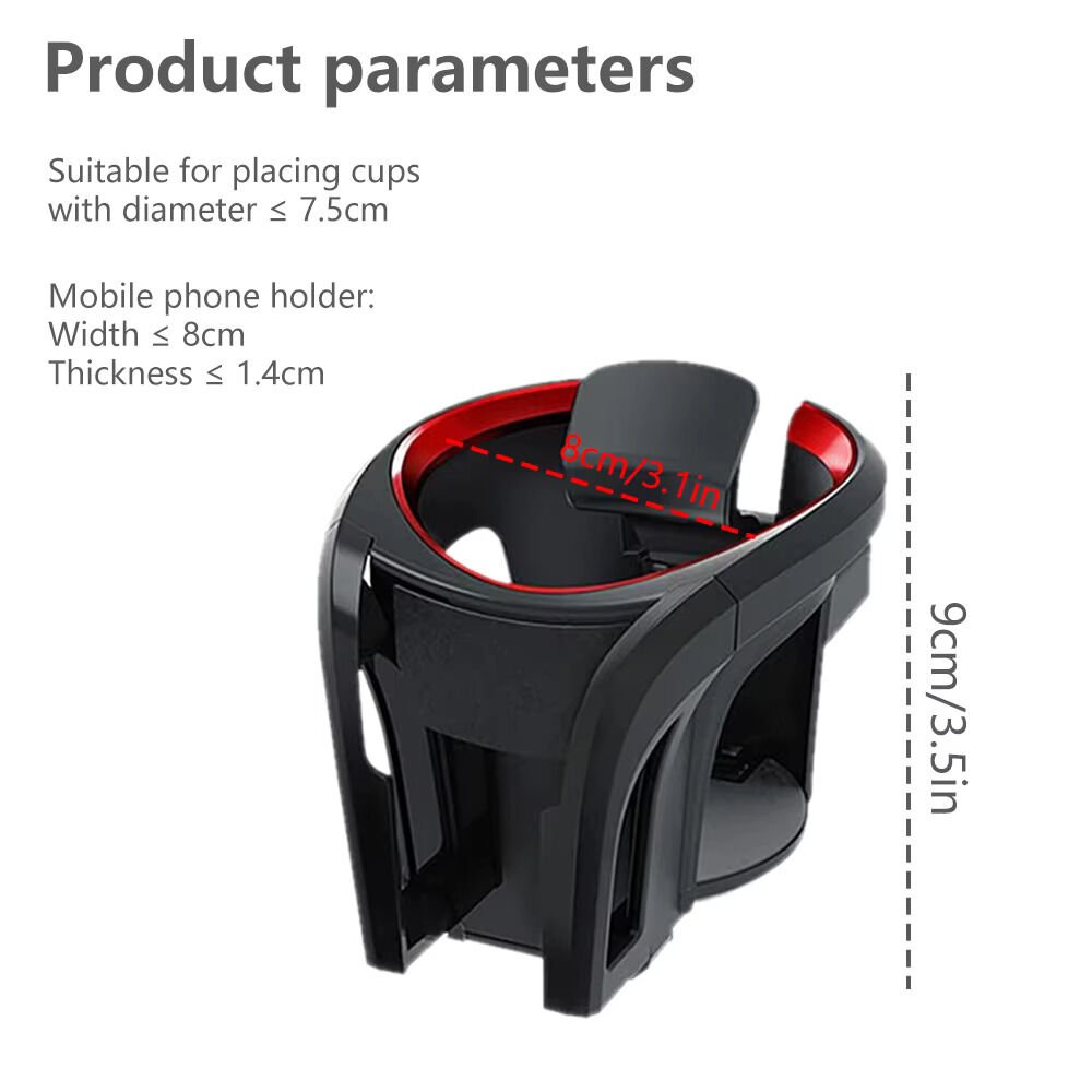 Bardak ve telefon tutacağı kırmızı / SYBR57-2