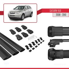 Saturn Vue Opel Antara 2008-2010 Arası ile uyumlu ACE-1 Ara Atkı Tavan Barı SİYAH 3 ADET BAR